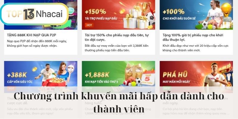 Chương trình khuyến mãi hấp dẫn dành cho thành viên