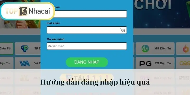 Hướng dẫn đăng nhập hiệu quả